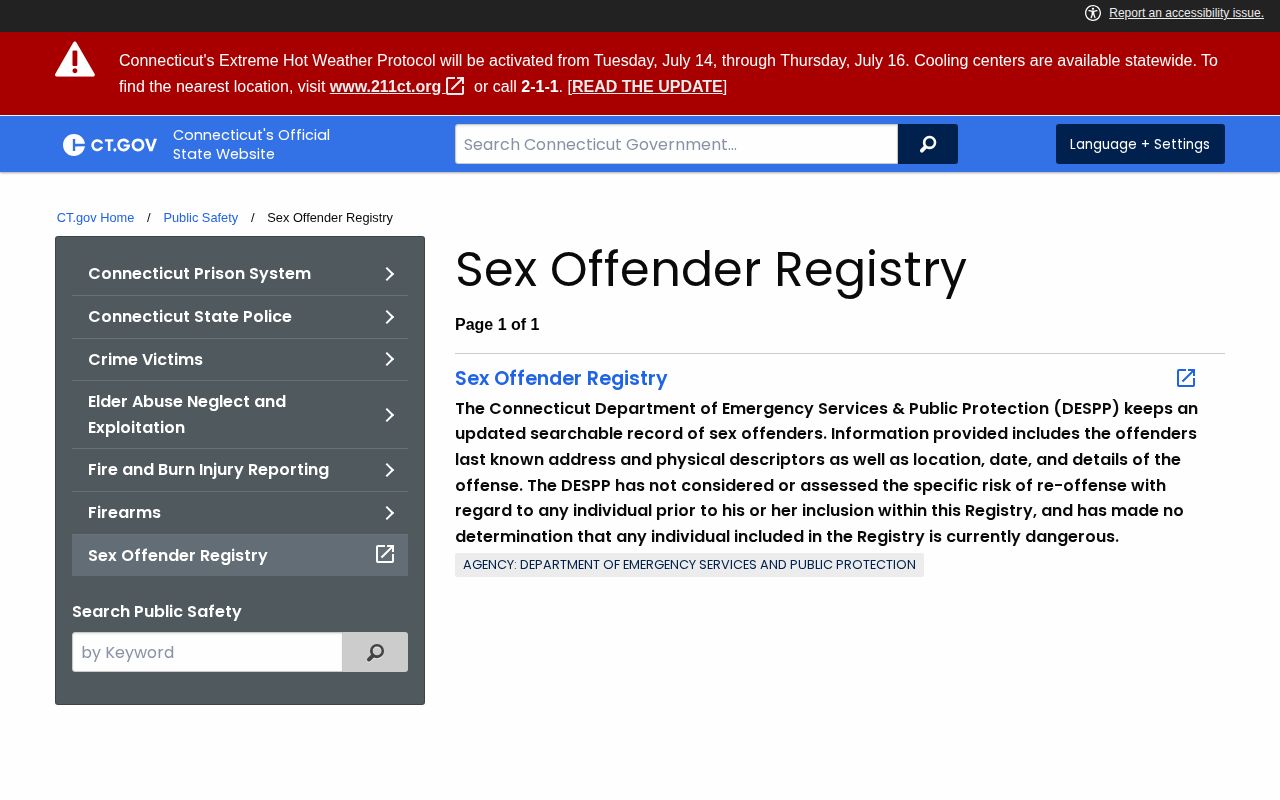 Milford released inmate photo limits in the Connecticut DESPP registry